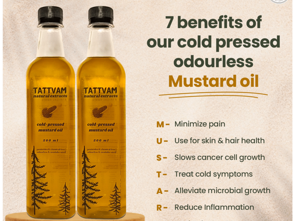 low pungent cold pressed mustard oil for Indian cooking