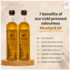 low pungent cold pressed mustard oil for Indian cooking